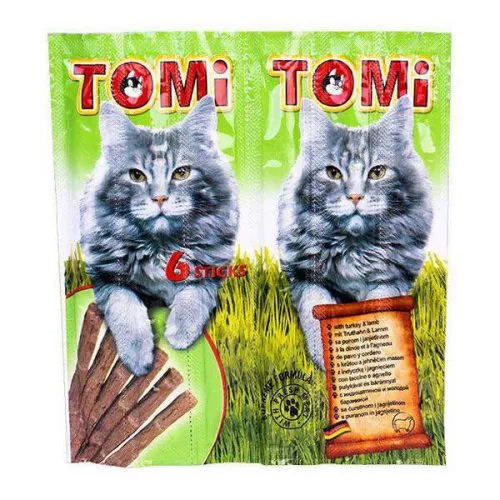 חטיף טומי לחתולים - שישיית סטיקים - Tomi