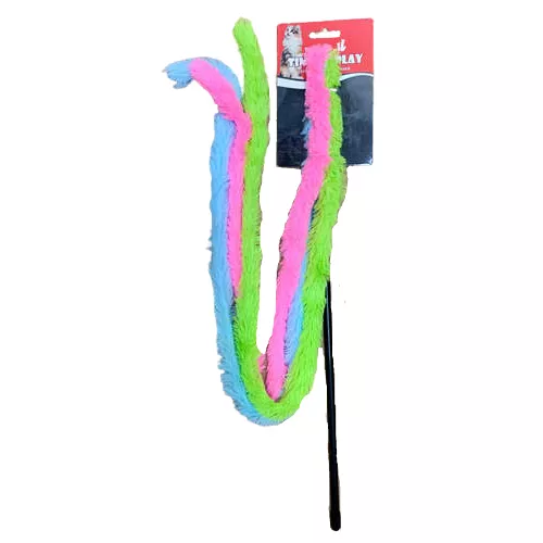 צעצוע לחתול חכה עם 3 זנבות ארוכים