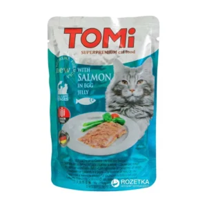 TOMI - פאוץ לחתול בטעם ביצה וסלמון
