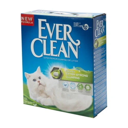 (10 ליטר) אויר קלין (EVER CLEAN) - חול מתגבש - עוצמה מחוזקת (ירוק)
