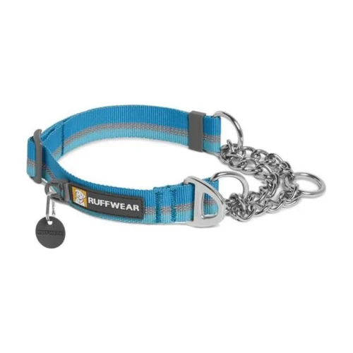 רפוואר קולר חצי חנק לכלב RUFFWEAR CHAIN REACTION COLLAR - תכלת
