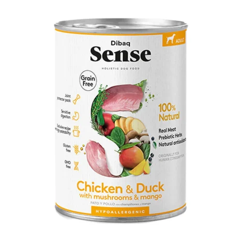 SENSE סנס שימורים ללא דגנים - עוף וברווז