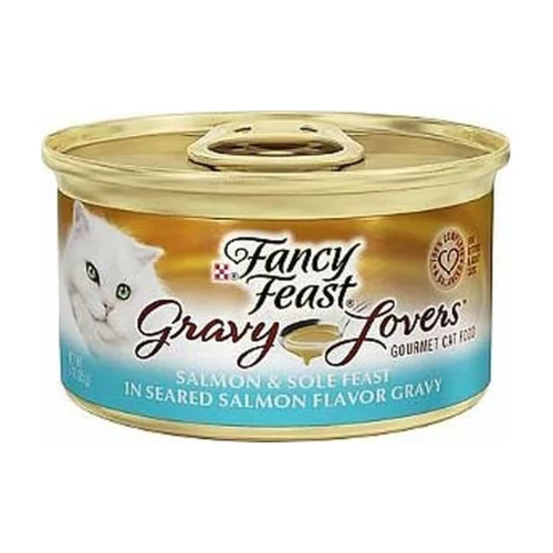 FANCY FEAST פנסי פיסט - סלמון צרוב בטעם קוביות סלמון וסול