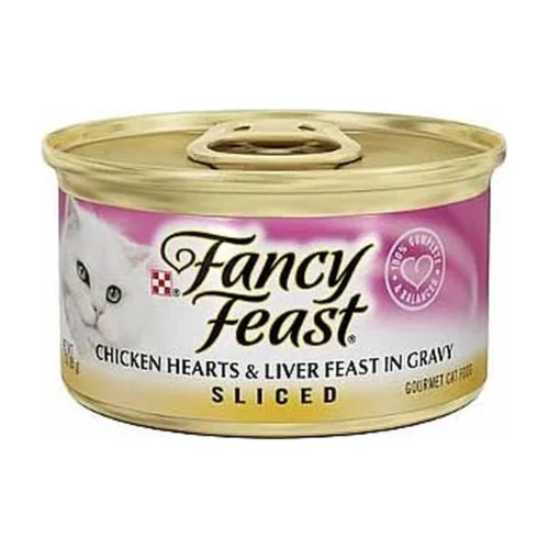 FANCY FEAST פנסי פיסט - נתחים לבבות עוף וכבד