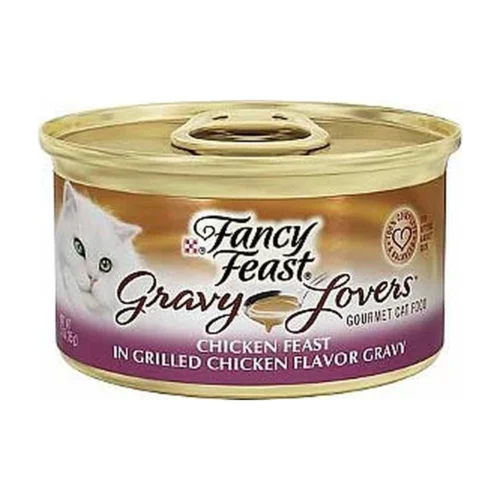 FANCY FEAST פנסי פיסט - עוף בגריל במרקם קוביות