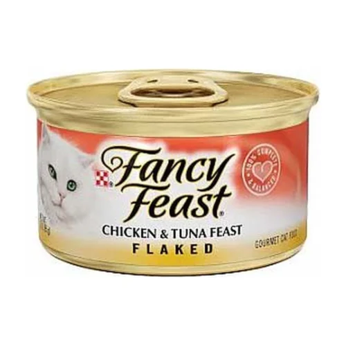 FANCY FEAST פנסי פיסט - פתיתים עוף וטונה