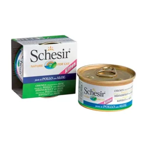 Schesir שזיר מזון רטוב לחתול מעדן גורמה - מעדן עוף ואלוורה