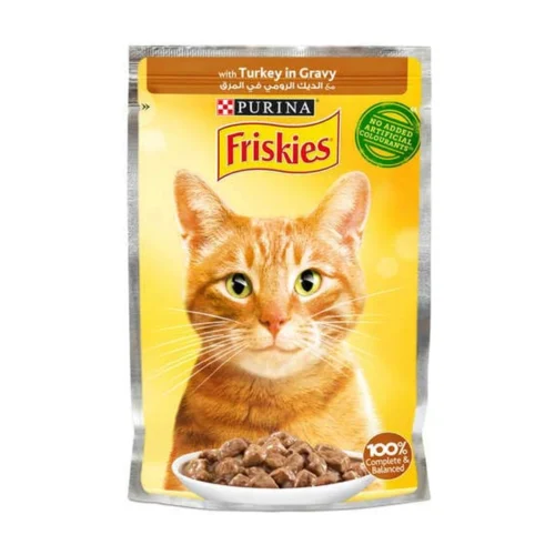 FRISKIES פריסקיס פאוצ' - נתחי הודו ברוטב