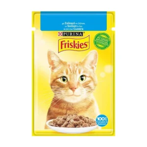 FRISKIES פריסקיס פאוצ' - נתחי סלמון ברוטב