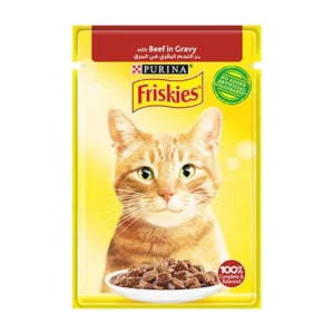 FRISKIES פריסקיס פאוצ' - נתחי בקר ברוטב