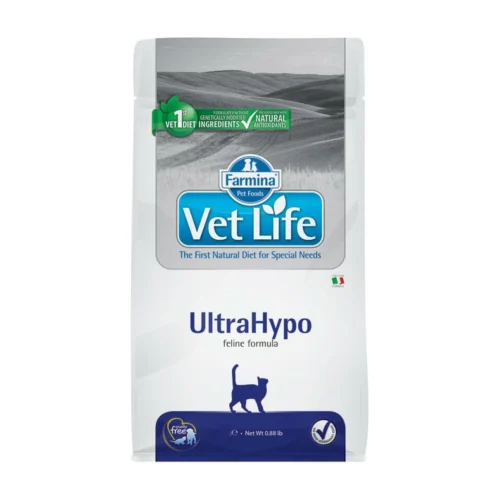 (2 ק"ג) VET LIFE - מזון רפואי היפואלרגני לחתול בוגר