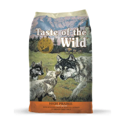 (12.2 ק"ג) טייסט אוף דה ווילד TASTE OF THE WILD ביזון וצבי - לכלבים גורים מגזע קטן בינוני גדול