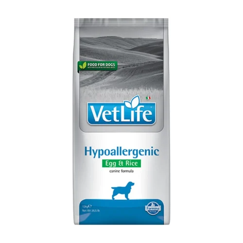 VET LIFE - מזון רפואי לכלב היפואלרגני ביצה ואורז