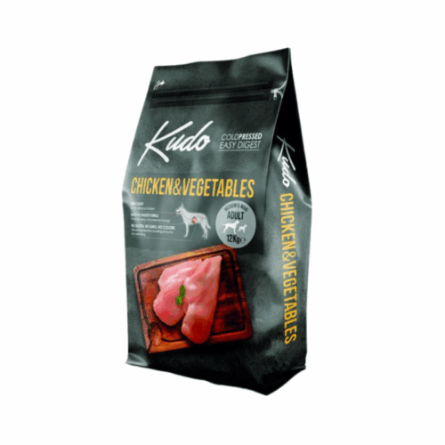 קודו KUDO עוף וירקות לכל הגזעים | 12 ק״ג