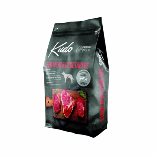 KUDO Red Meat & Vegetables Medium & Maxi Adult מזון לכלב בוגר מגזע בינוני וגדול