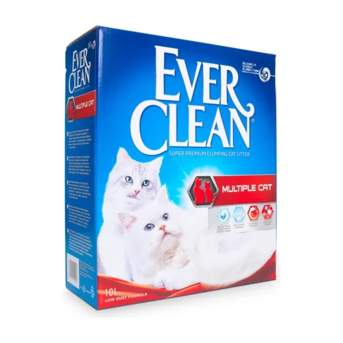 (10 ליטר) אויר קלין (EVER CLEAN) - חול מתגבש לחתולים - מולטי קאט