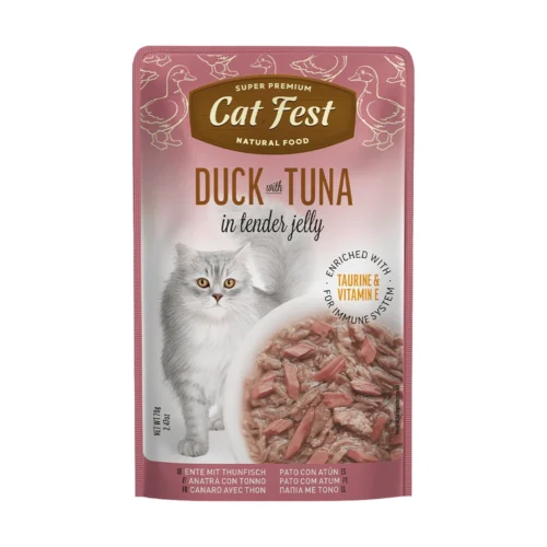 cat fest- פאוץ' חתולים ברווז וטונה - קט פסט Cat Fest