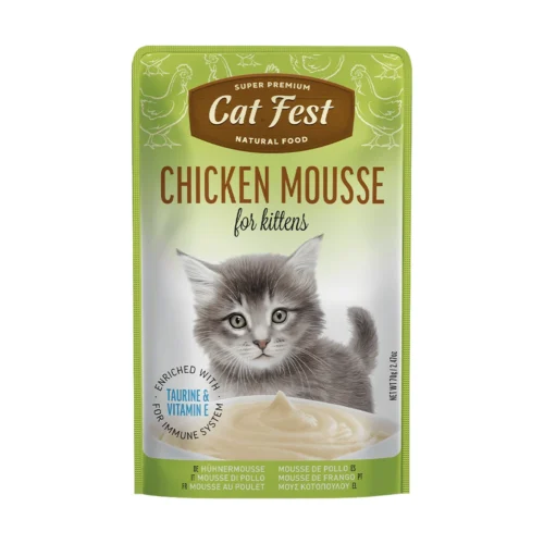 cat fest- פאוץ' גורי חתולים מוס עוף - קט פסט Cat Fest