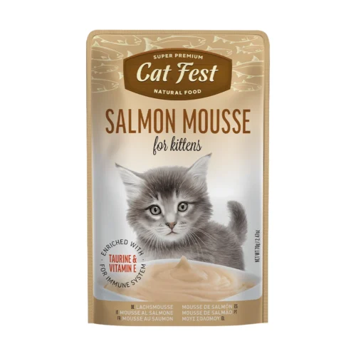 cat fest- פאוץ' לגורי חתולים מוס סלמון - קט פסט Cat Fest