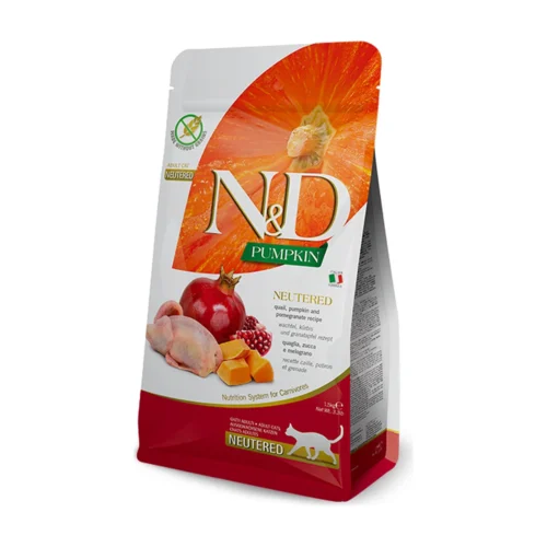 ND חתול - ללא דגן - מסורס דלעת שליו ורימון