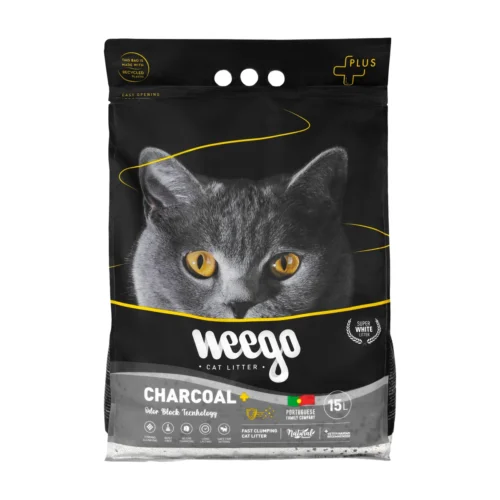 חול מתגבש לחתול ויגו (Weego) - פחם פעיל פלוס 15 ליטר