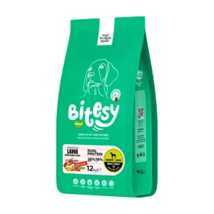 Bitesy בייטסי מזון יבש לכלב בוגר כבש בס ואורז 12 ק"ג