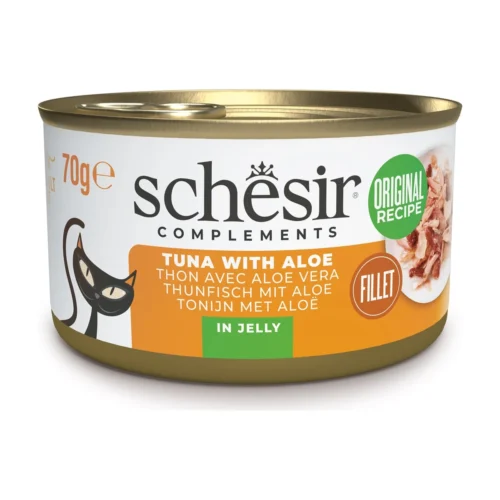 Schesir שזיר מזון רטוב לחתול מעדן גורמה - טונה עם צמח האלוורה
