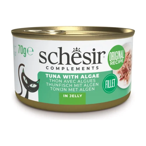 Schesir שזיר מזון רטוב לחתול מעדן גורמה - אצות קטיפתי עם טונה