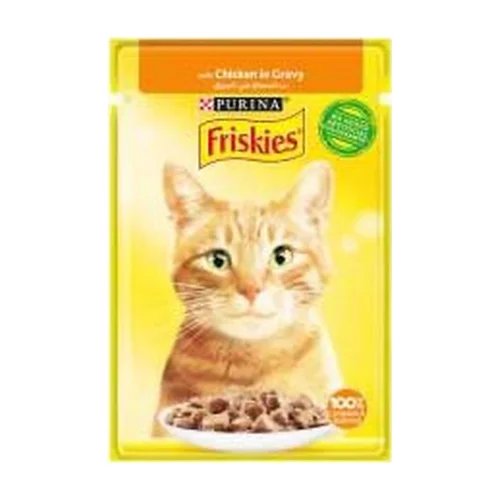 FRISKIES פריסקיס פאוצ' - נתחי עוף ברוטב