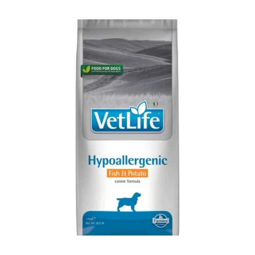 (12 ק"ג) וט לייף VETLIFE- מזון רפואי לכלב היפואלרגני דגים ותפו"א — Vet Life (Farmina) — מקור biopet-5560189