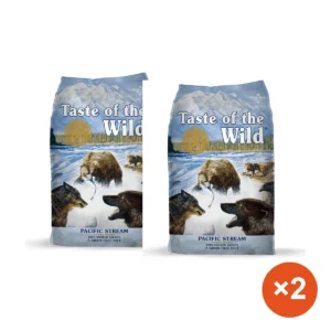 (12.2 ק"ג) טייסט אוף דה ווילד TASTE OF THE WILD סלמון - לכלבים בוגרים מגזע קטן בינוני גדול × 2 שקים — חיסכון של ₪68