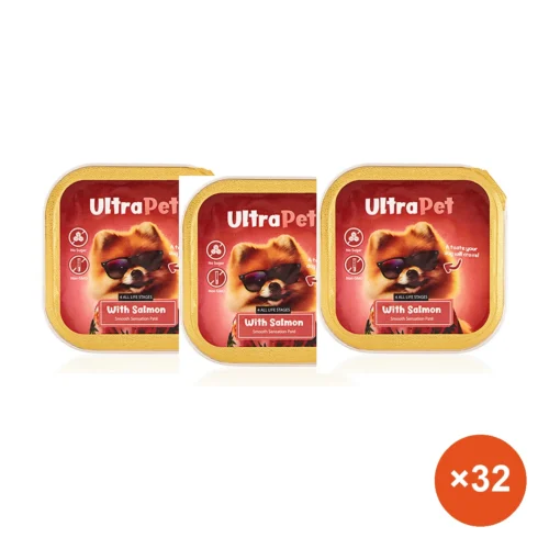 מארז 32 יחידות אולטרה פט - פטה סלמון לכלב 100 גרם — DOGMARKET