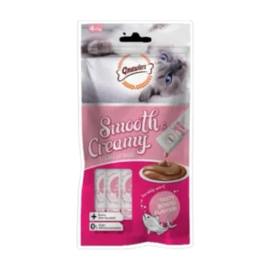 גנאולרס Smooth & Creamy - חטיף קרם נוזלי לחתול בוניטו 60 גרם (4x15 גרם)