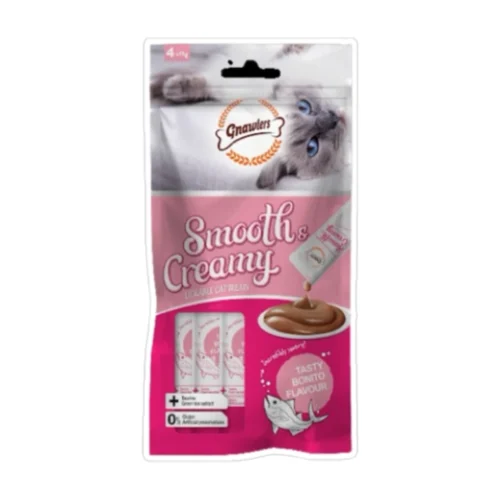 גנאולרס Smooth & Creamy - חטיף קרם נוזלי לחתול בוניטו 60 גרם (4x15 גרם)