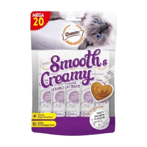 גנאולרס Smooth & Creamy - חטיף קרם נוזלי לחתול סלמון 300 גרם (20x15 גרם)