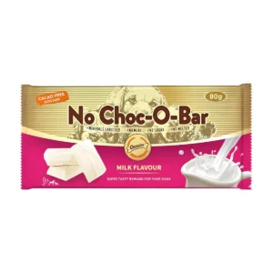 גנאולרס No Choc-O-Bar - חטיף בצורת חפיסת שוקולד לכלב בטעם חלב 80 גרם
