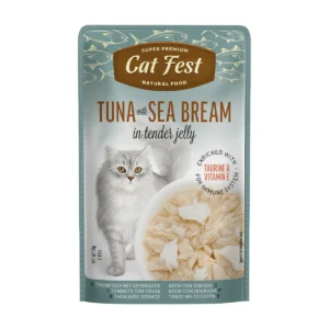 cat fest- פאוץ' חתולים טונה עם דניס 70 גרם