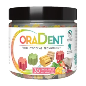 דנטלייט OraDent - חטיפים דנטליים מיני בטעמי פירות 200 גרם