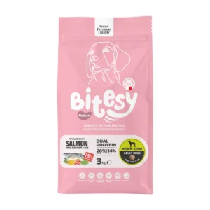 Bitesy בייטסי מזון יבש לכלב בוגר סלמון דניס ואורז 3 ק"ג