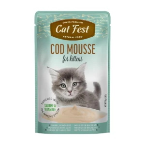 cat fest- פאוץ' לגורי חתולים מוס בקלה 70 גרם