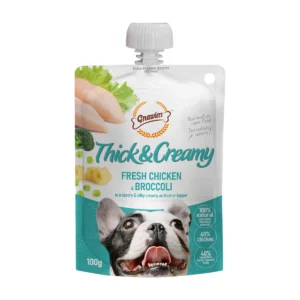 גנאולרס Thick & Creamy - מחית לכלב עוף וברוקולי 100 גרם