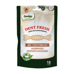 דנטלייט Dent Fresh - חטיף דנטלי מברשת 360° עם גלוקוזאמין 150 גרם
