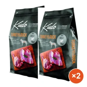 קודו KUDO הודו וברווז לגזע קטן | 3 ק״ג × 2 שקים — חיסכון של ₪38